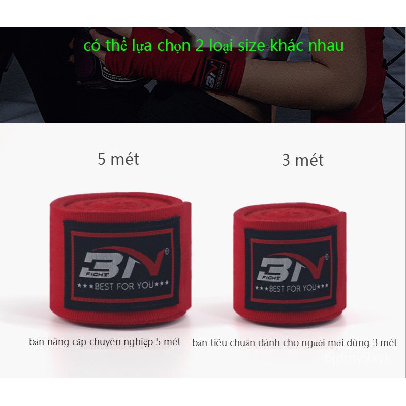 【Hà Nội】Băng Đa Boxing,Băng đa boxing võ thuật Bn co dãn 3m 5m dây quấn tay cao cấp Tán thủ Muay mẫu 2021 Handraps Boxin