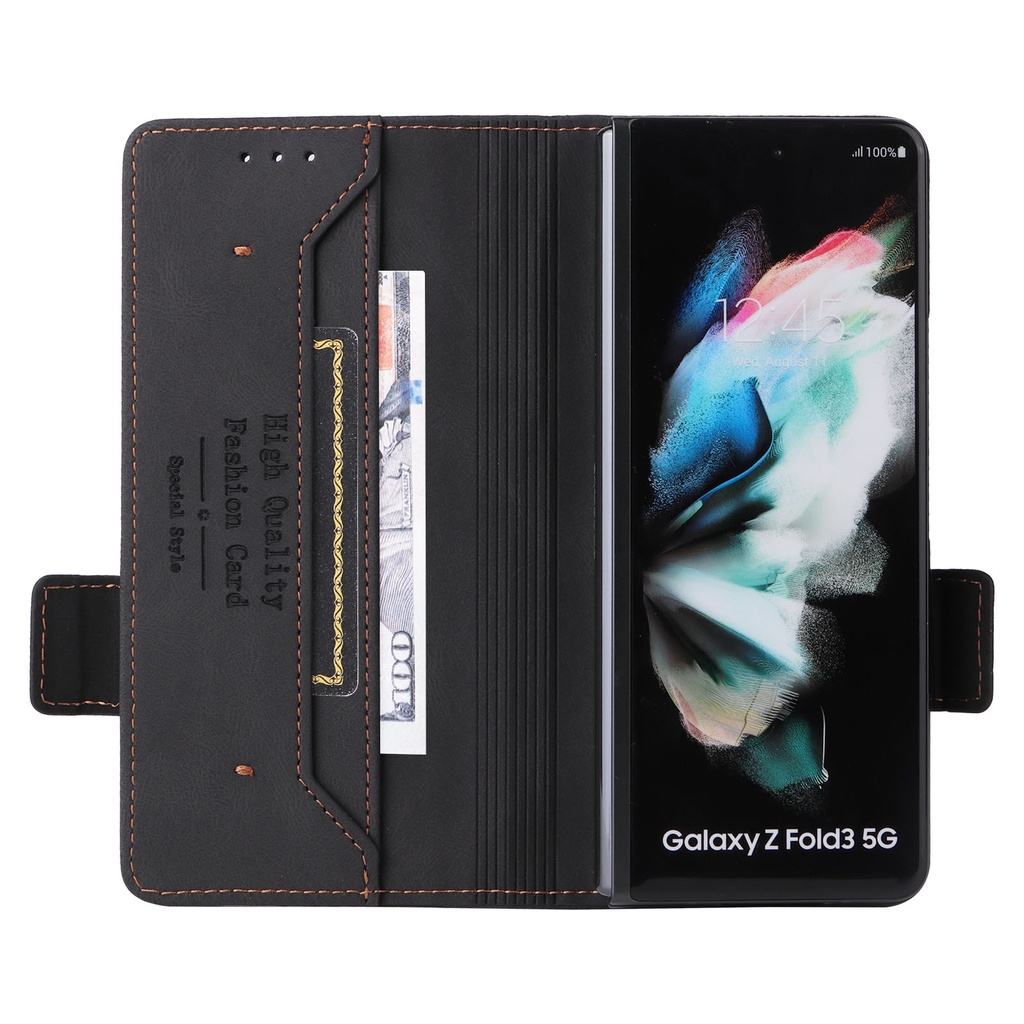 Ốp Dạng Lật Bằng Da Dành Cho Samsung Galaxy Z Fold 5 5G 2023 Samsung Z Fold 4 Fold3 / 2 Fold4