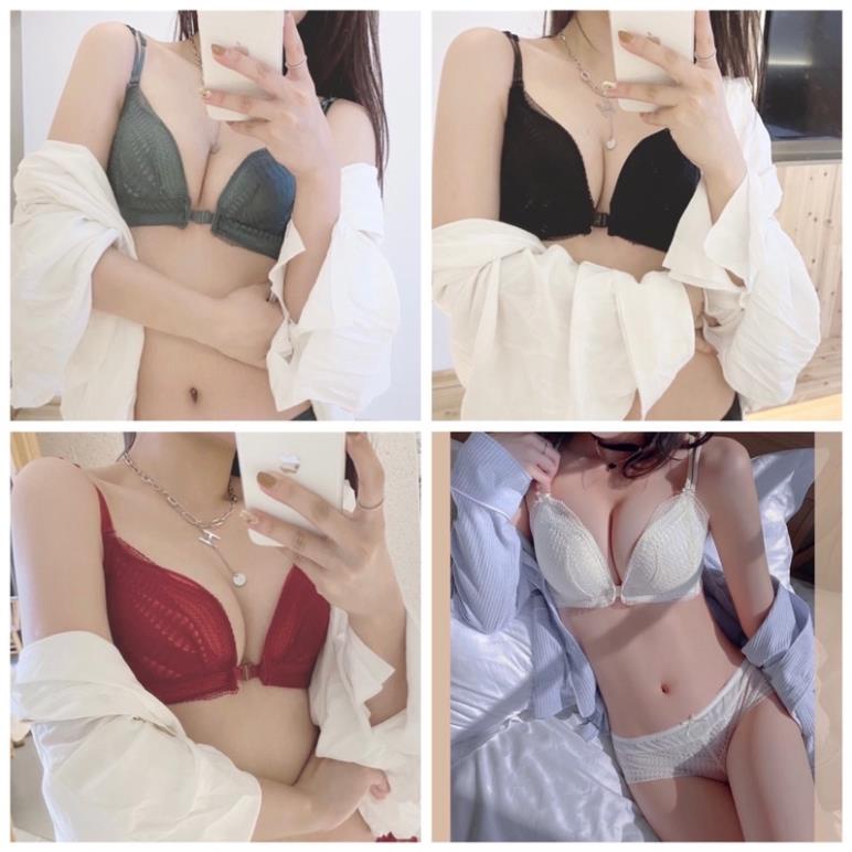 Áo Lót Nữ Softie Nâng Ngực 2 Dây, Áo Ngực Ren Đẩy Định Hình Ngực 1125