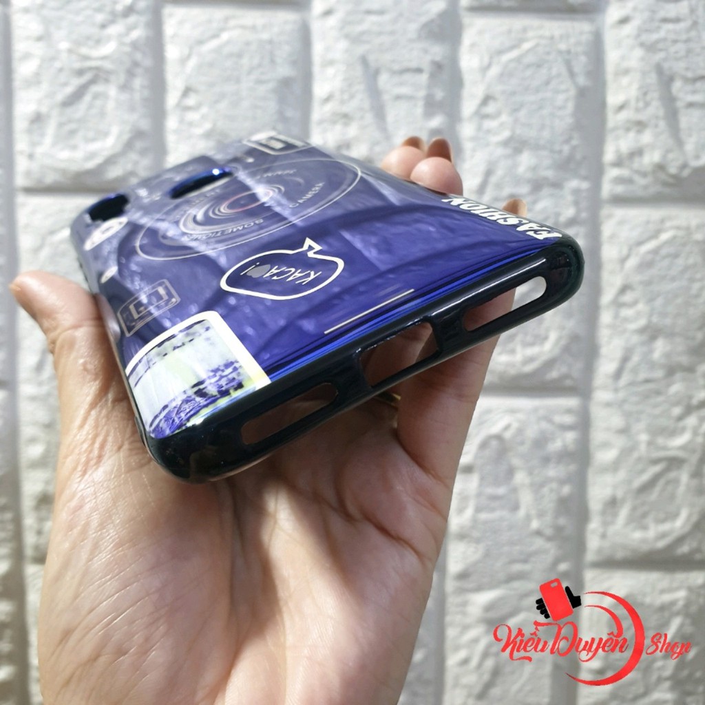 Ốp lưng Xiaomi Redmi 7 hình máy ảnh tặng kèm giá đỡ và dây đeo