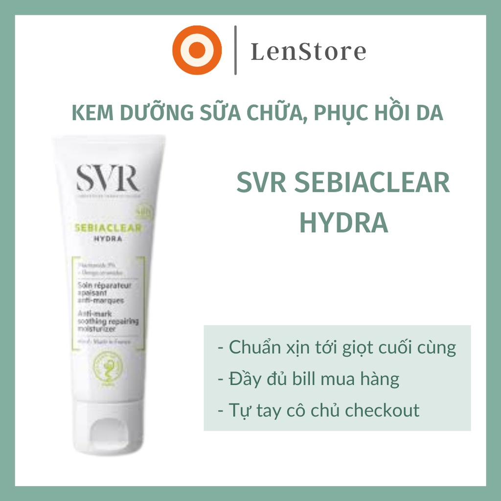 Kem dưỡng ẩm cấp nước, phục hồi cho da Sebiaclear Hydra 40ml