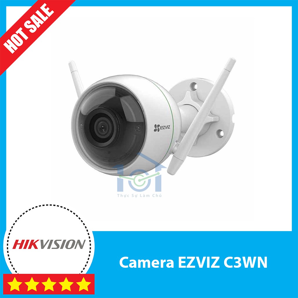 Camera ngoài trời 1080p Ezviz C3WN - Hỗ trợ Google Assistant - Bảo hành 24 tháng tại hãng