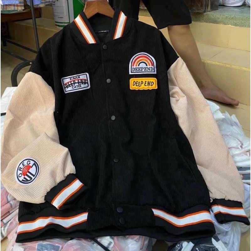 Áo Khoác Nhung Tăm Thêu Chữ CHOOSE ❤ Áo BomBer Bóng Chày Nam Nữ Phong Cách Hàn Quốc(Hàng Sẵn, Ảnh Thật)
