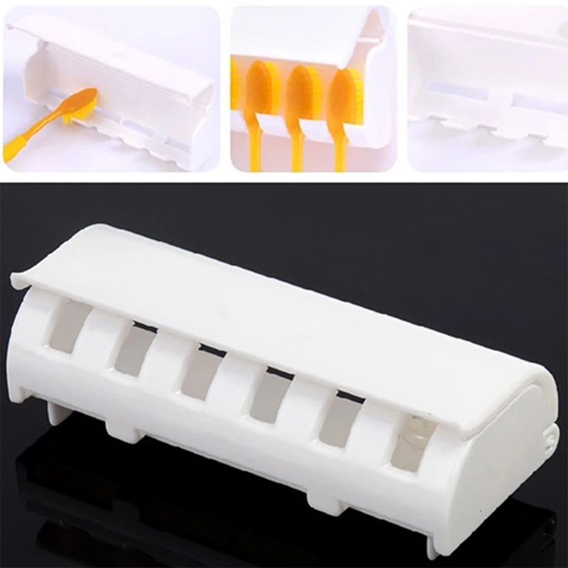 Giá Đỡ Bàn Chải Đánh Răng Gắn Tường Không Cần Đục Lỗ Tiện Dụng