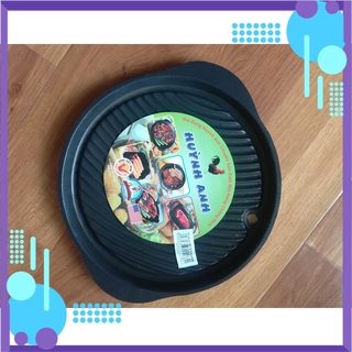 Vĩ Nướng Tròn Gang Chống Dính Kiểu Mới 27cm - Huỳnh Anh