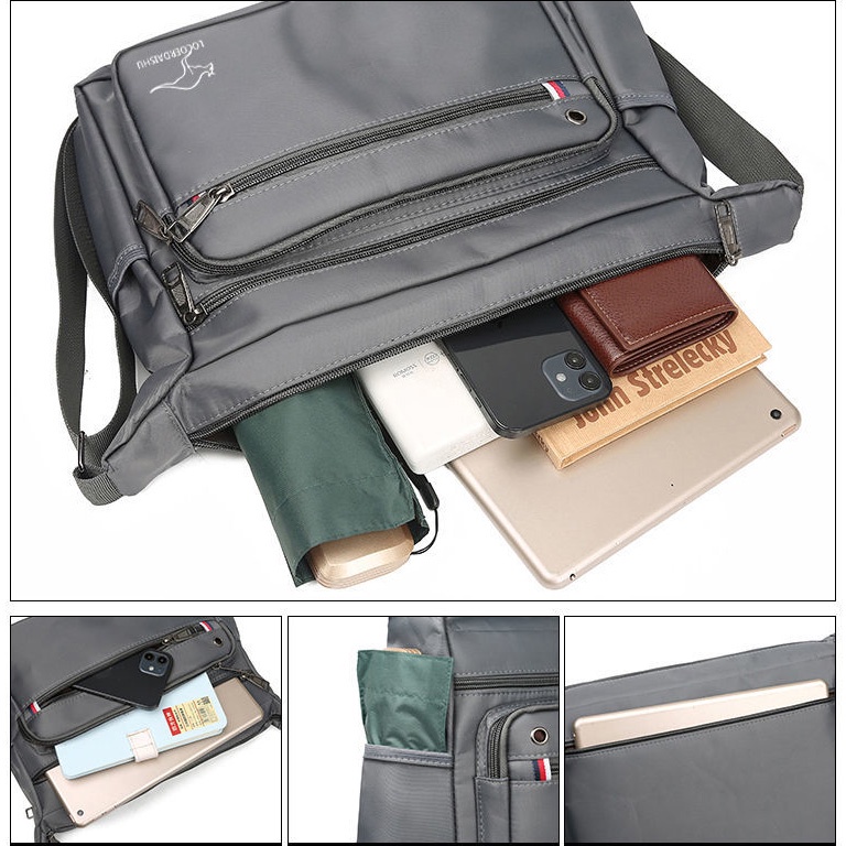 Túi đeo vai du lịch KJ007 sức chứa lớn bằng vải oxford cho nam