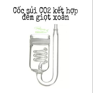 Sủi CO2 kết hợp đếm giọt xoắn cho bể thủy sinh