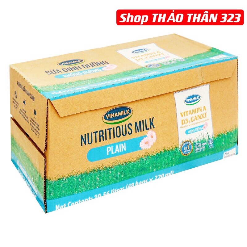 MẪU MỚI- Sữa Tươi Dinh Dưỡng Vinamilk 220ml* 10 Bịch