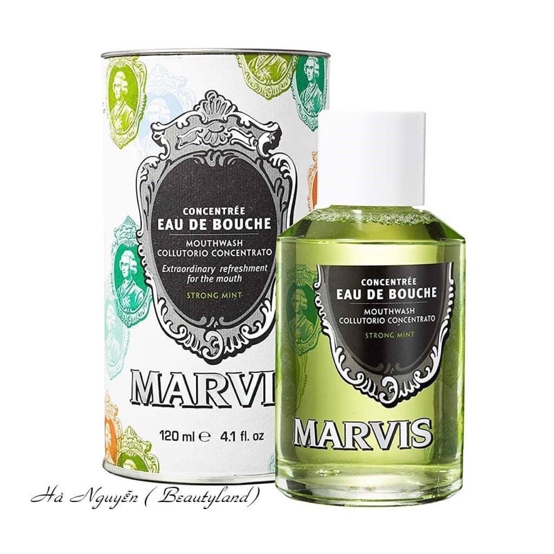Nước xúc miệng Marvis Strong Mint Mouthwash 120ml