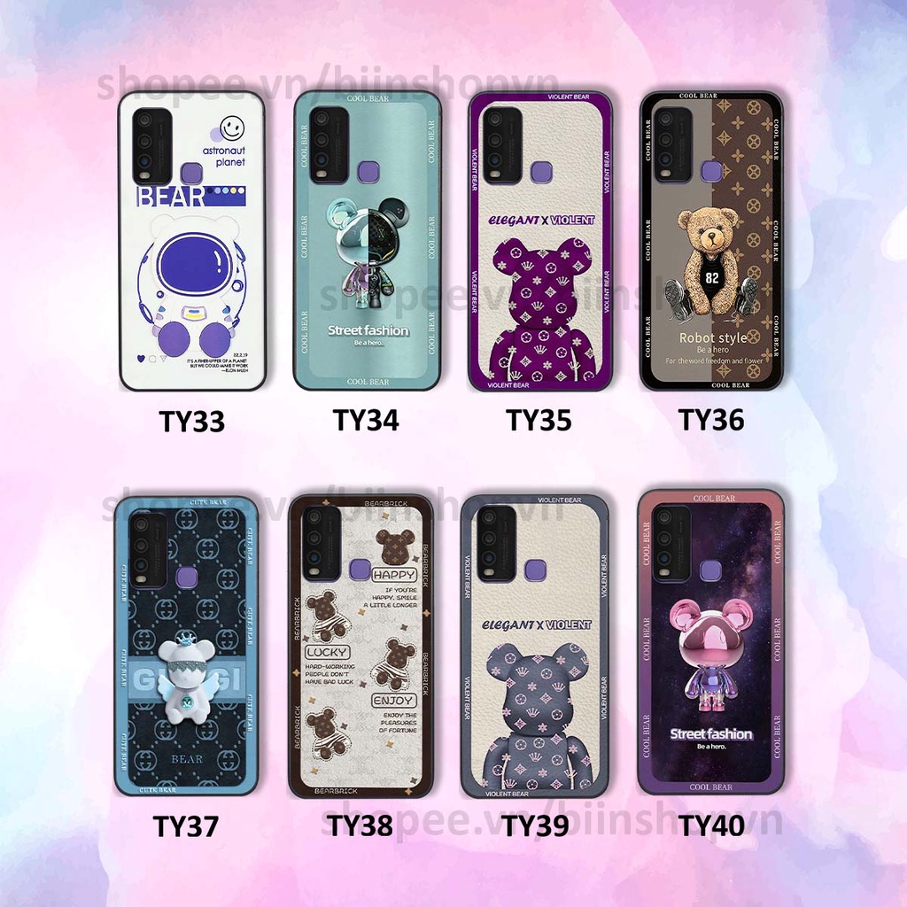 Ốp Vivo Y30 / Y50 hình gấu bear brick đẹp độc lạ, thời trang, cá tính