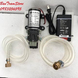 Bộ tăng áp bình nóng lạnh, máy giặt siêu khỏe lắp ráp từ máy bơm tăng áp mini 12v tự ngắt 65W FL3203