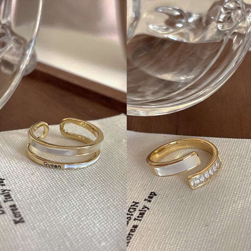 Nhẫn Thời Trang Hàn Quốc Đính Ngọc Bích Sang Trọng