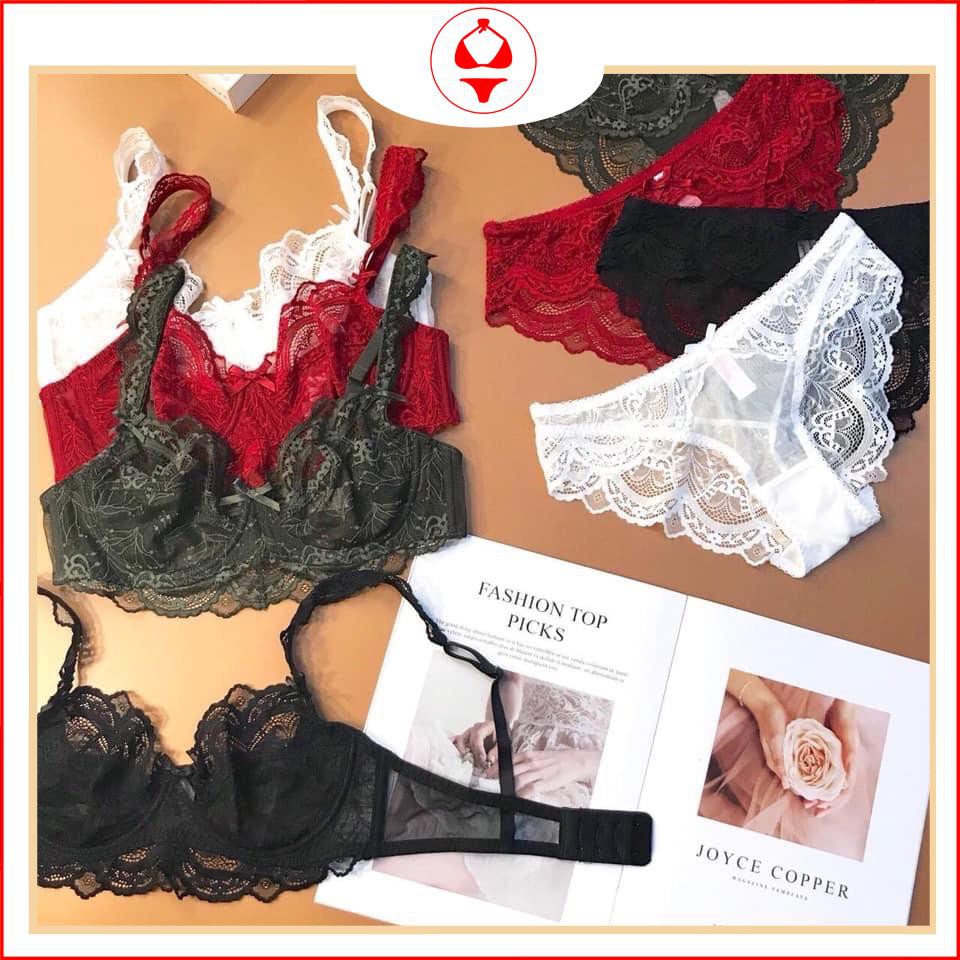 BỘ ÁO LÓT [ MÚT MỎNG] ,set nội y  Mand ren hoa nhí có gọng ko mút.thoáng mát ,quyến rũ C1256 | BigBuy360 - bigbuy360.vn