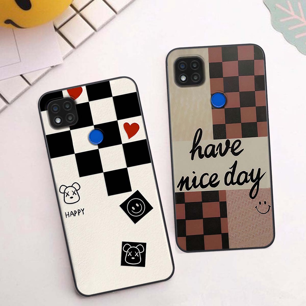 Ốp Xiaomi Redmi 9C caro trái tim cá tính, thời trang siêu đẹp, siêu phong cách