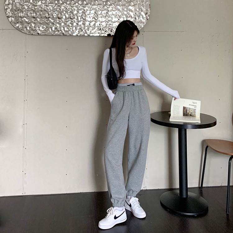 Quần Dài Xiaozhainv Lưng Cao Ống Rộng Phong Cách Hàn Quốc Năng Động Dành Cho Phụ Nữ | BigBuy360 - bigbuy360.vn