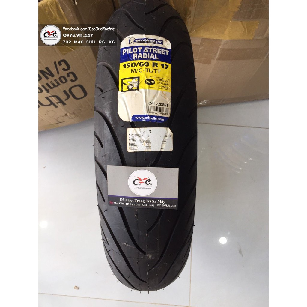 Vỏ michelin 150/60 -17 vỏ lớn size 150