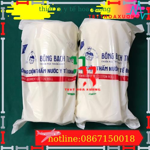 Bông Cuộn 1kg Bông Y Tế Bạch Tuyết