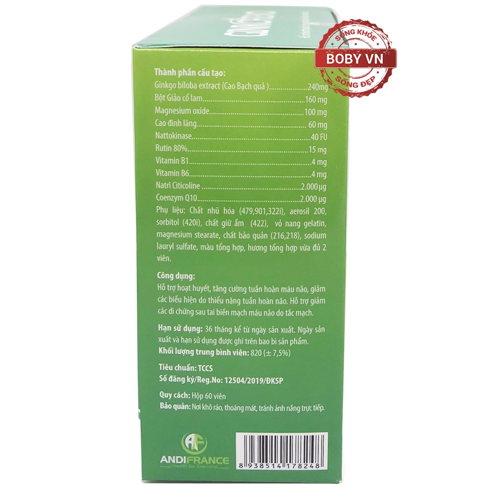GinkChievo - Tăng cường tuần hoàn máu não