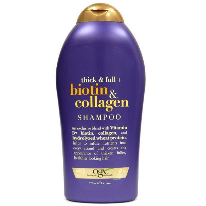 [COMBO HOT]Bộ Đôi Dầu Gội &amp; Xả BIOTIN &amp; COLLAGEN OGX Kích Thích Mọc Tóc(385ml_577ml)