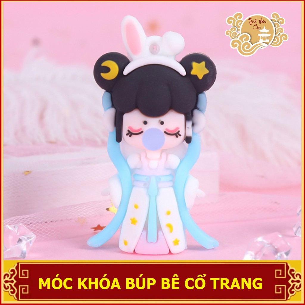 Móc chìa khóa búp bê Thỏ Ngọc cổ trang Tĩnh Vân Các