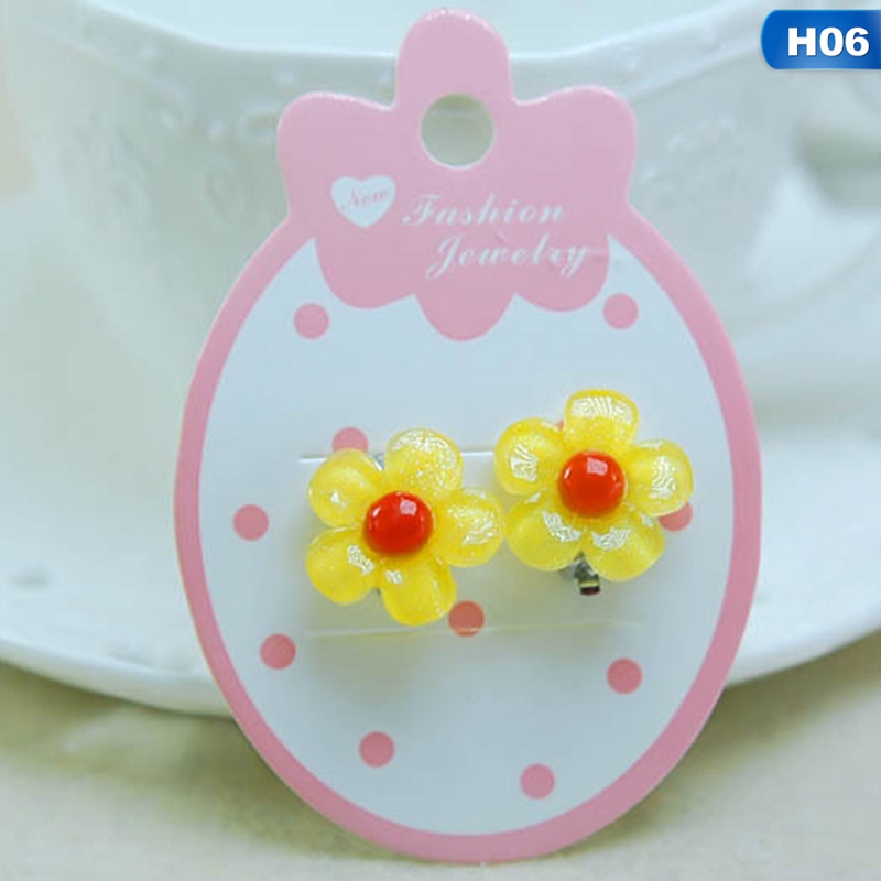 Tmdbyx 1 Đôi Bông Tai Không Cần Xỏ Lỗ Đính Đá Dễ Thương Cho Bé Gái