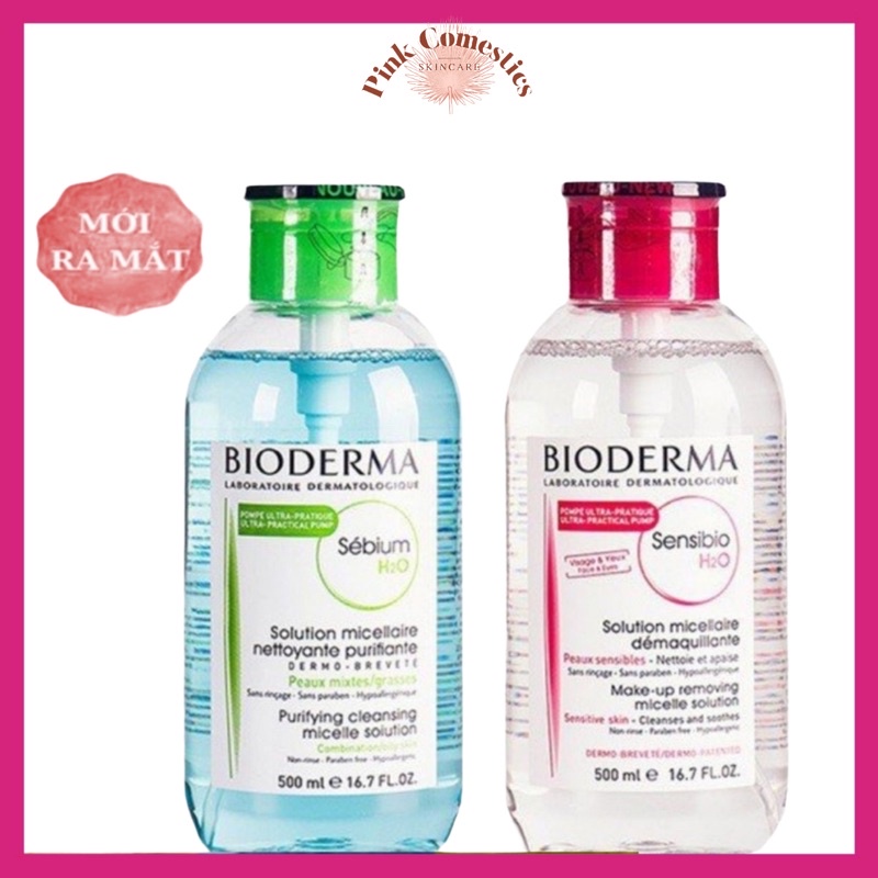 (MẪU MỚI - NẮP NHẤN) Nước Tẩy Trang Bioderma H2O Bản Giới Hạn Nắp Nhấn