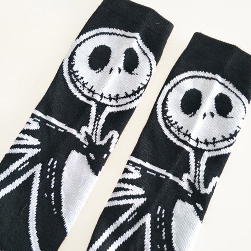 Vớ cotton dài đến đầu gối in họa tiết nhân vật hoạt hình phong cách lolita