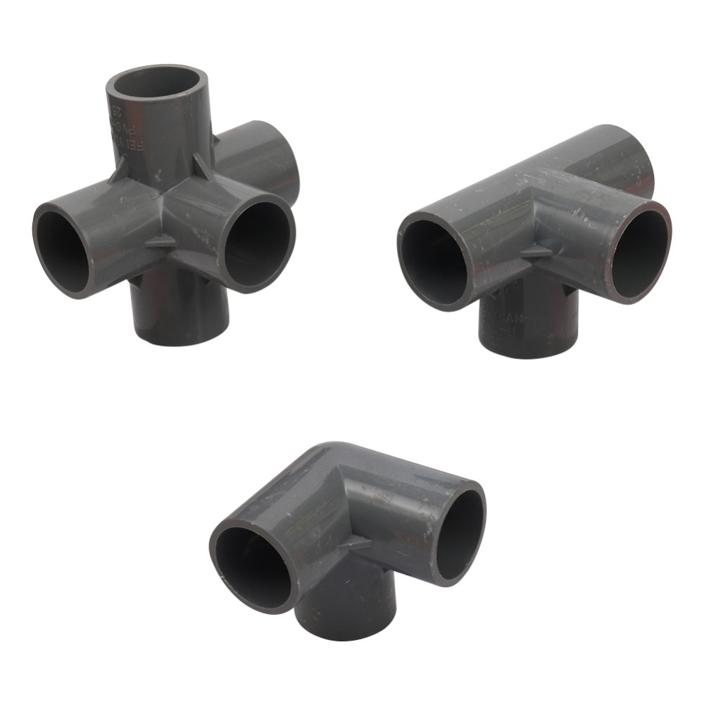 1 Đầu Nối Ống Nước 3 Chiều / 4 Chiều / 5 Chiều 25mm Bằng Nhựa PVC