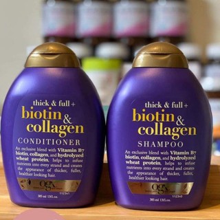 Bộ dầu gội+xả Biotin Collagen tím