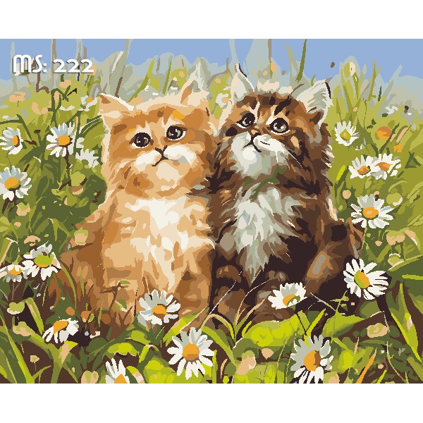 Tranh sơn dầu số hóa tự tô Hoa Cúc - Có Khung | BigBuy360 - bigbuy360.vn