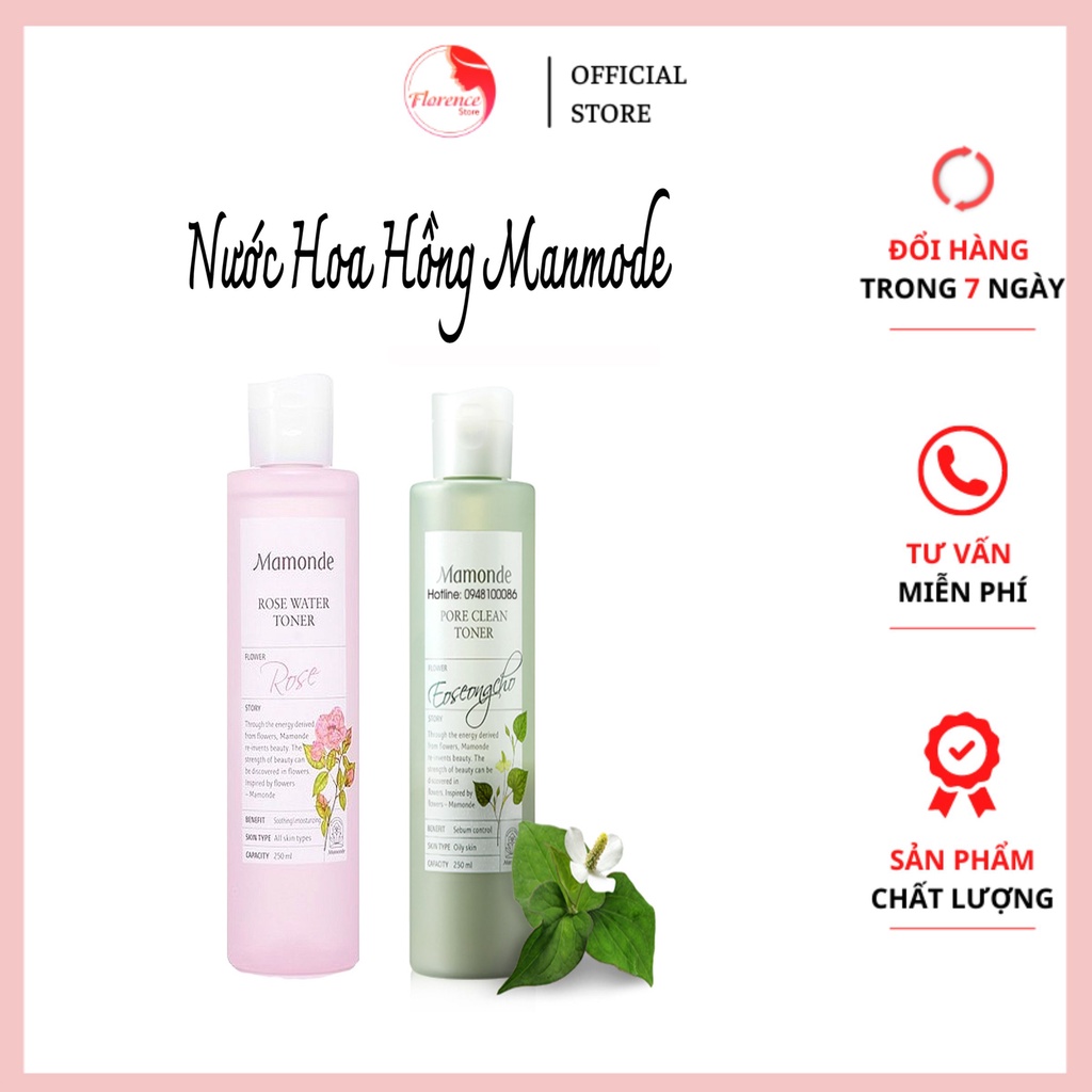 NƯỚC HOA HỒNG Mamonde Rose Water Toner 250ml - Siêu dưỡng ẩm