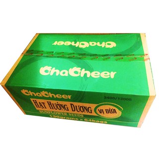 Hạt hướng dương ChaCheer vị dừa 130g thùng 64 gói