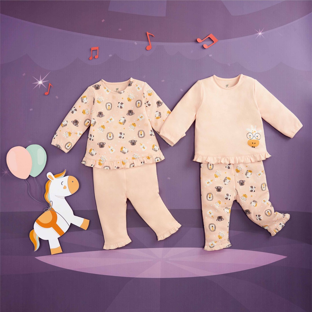 LULLABY Set 2 bộ quần áo bé gái NH202119