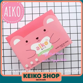 KHĂN VẢI KHÔ ĐA NĂNG AIKO HỘP 160 TỜ