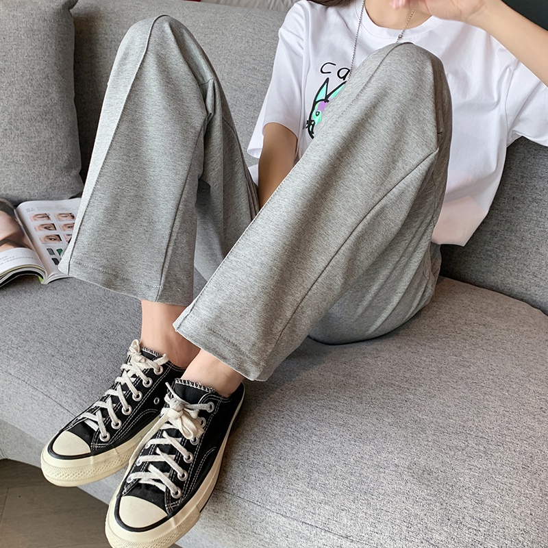 NRVP Quần thể thao ống rộng phong cách thời trang Hàn Quốc dành cho nam và nữ