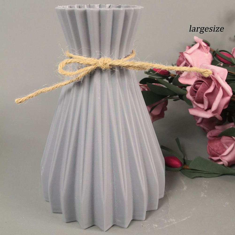 Bình đựng hoa khô bằng nhựa DIY trang trí bữa tiệc nhà văn phòng