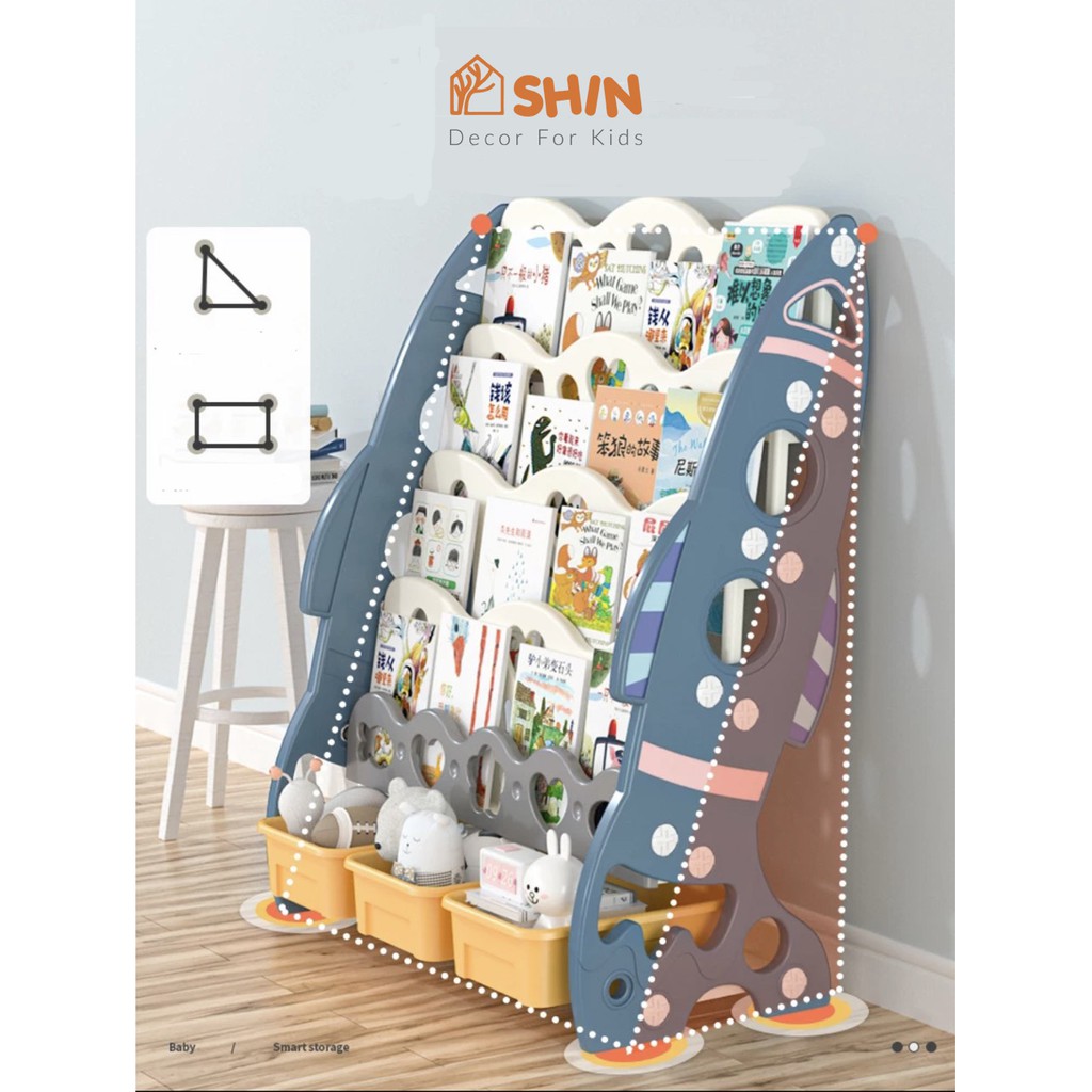 Kệ sách kệ sách trẻ em tên lửa