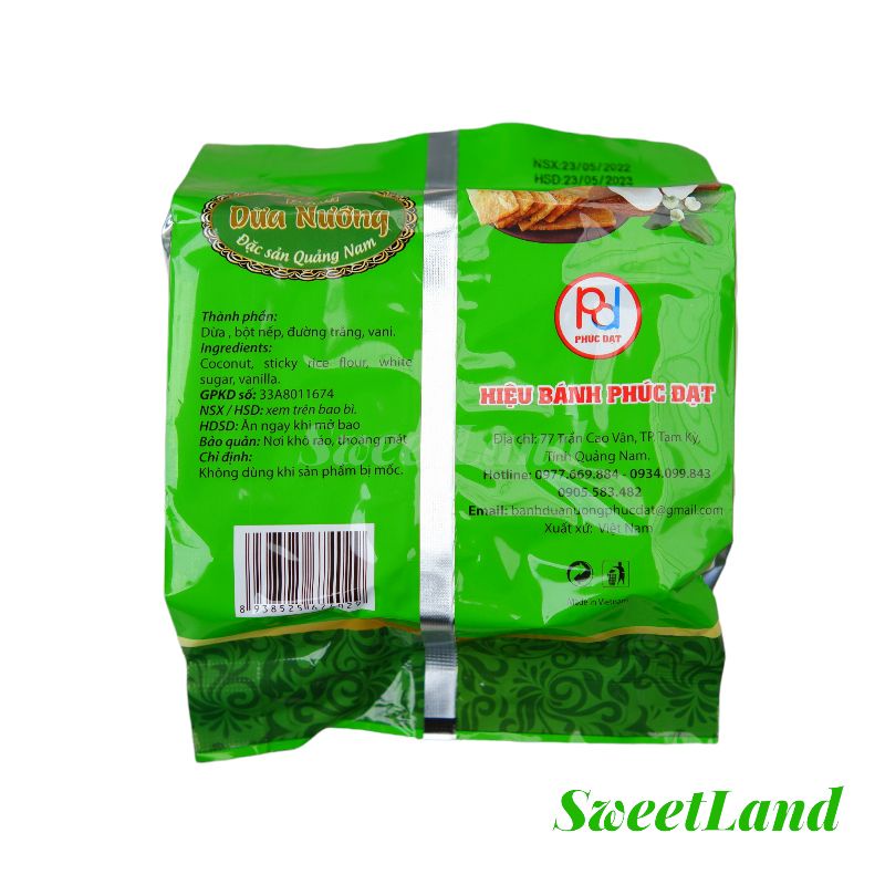 Bánh dừa nướng Phúc Đạt đặc sản Quảng Nam gói 180g