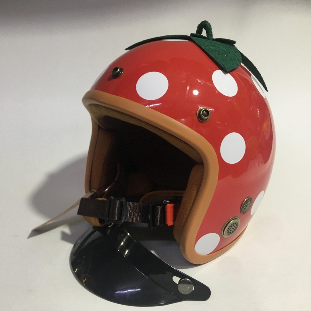 NÓN BẢO HIỂM 3/4 KIỂU QUẢ DÂU-BẢO HÀNH 12 THÁNG