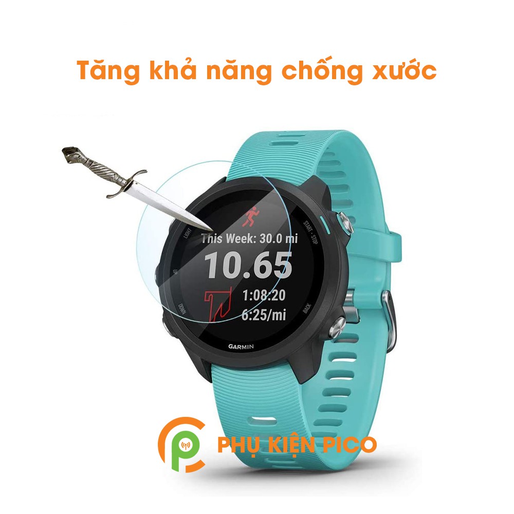 Kính cường lực đồng hồ Garmin Foreruner 645, Foreruner 245, Foreruner 245M trong suốt full màn hình độ cứng 9H