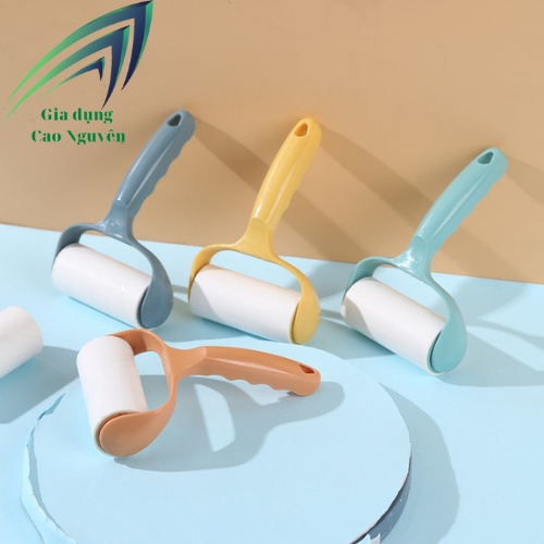 Cây lăn bụi quần áo, chăn màn, lông chó mèo 16cm - sử dụng lõi giấy dạng con lăn bụi, dùng để lăn dính, xé từng lớp
