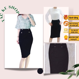 Chân váy bút chì body đen công sở phom chuẩn đẹp