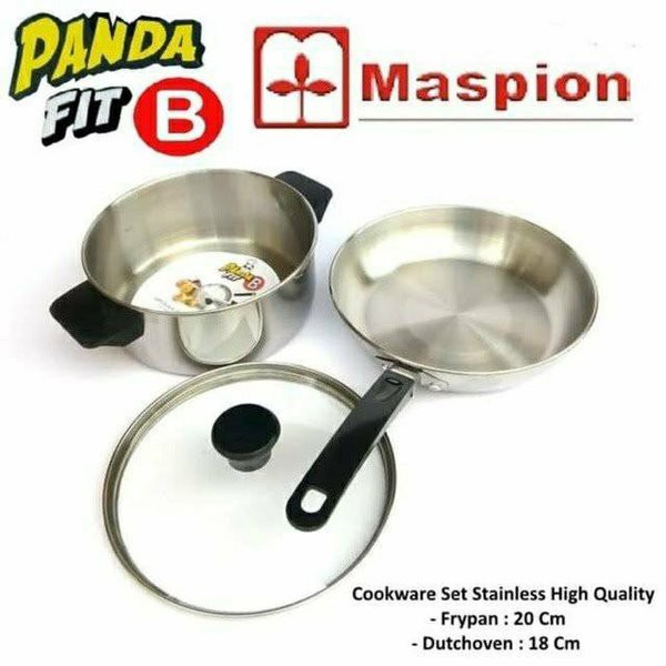 Set 2 Nồi Nấu Ăn Bằng Inox Cao Cấp Plus 1