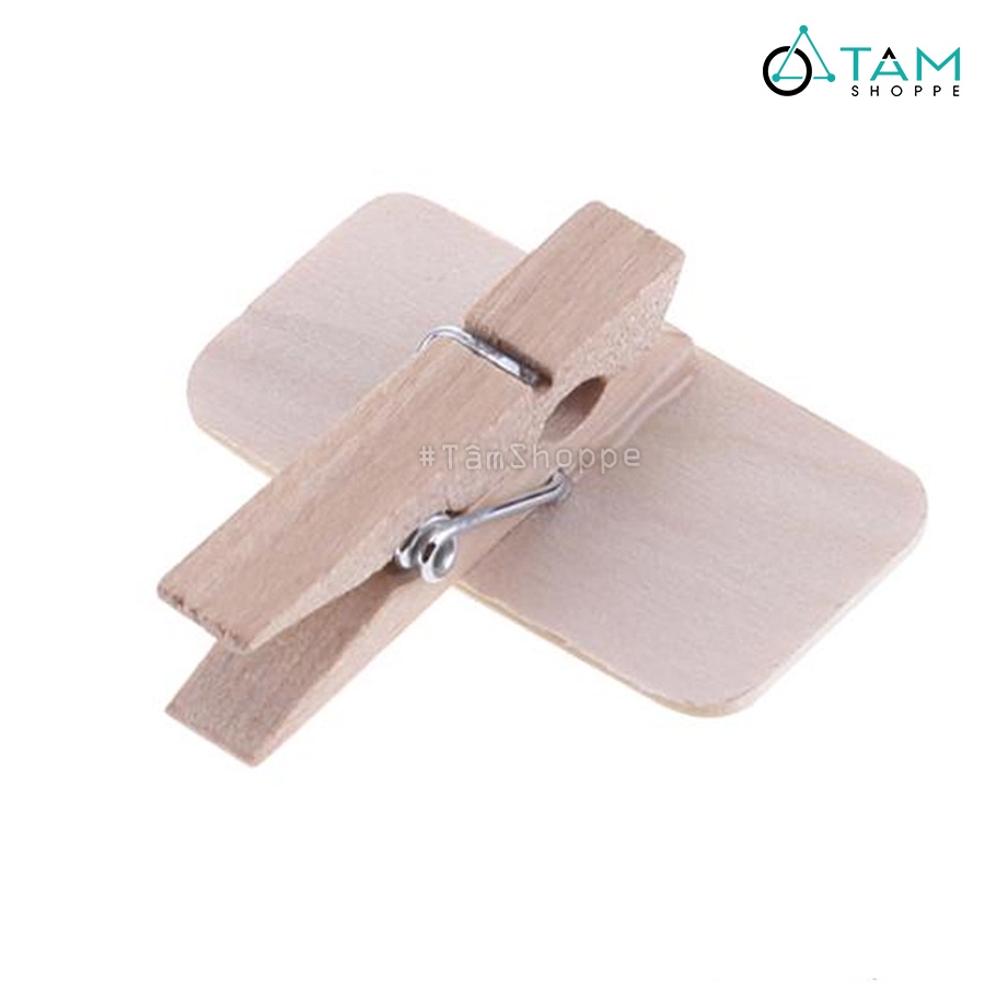 Kẹp note bảng đen viết phấn gỗ mini BDMN-04