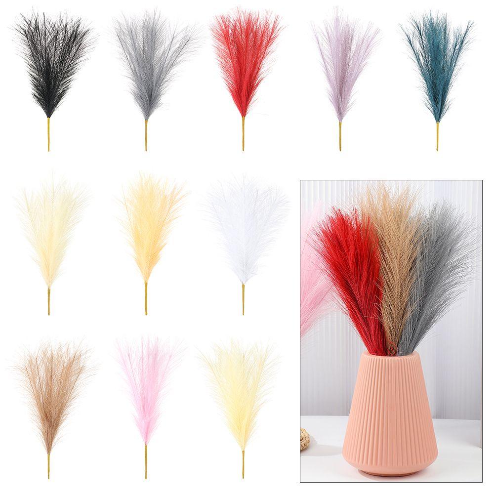 SUENIN 2 Bó Hoa Pampas Giả Trang Trí Tiệc 45cm