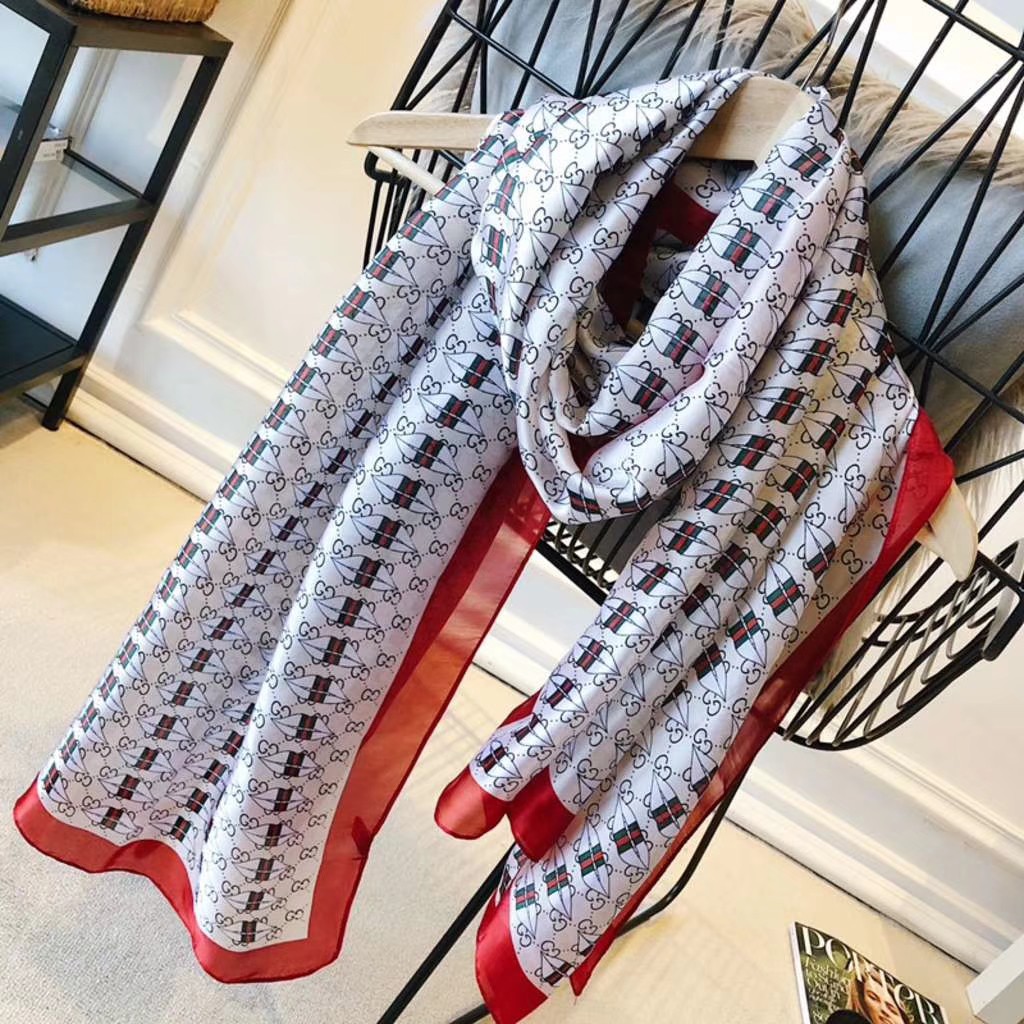 Khăn Choàng Lụa In Họa Tiết Thời Trang Dành Cho Nữ