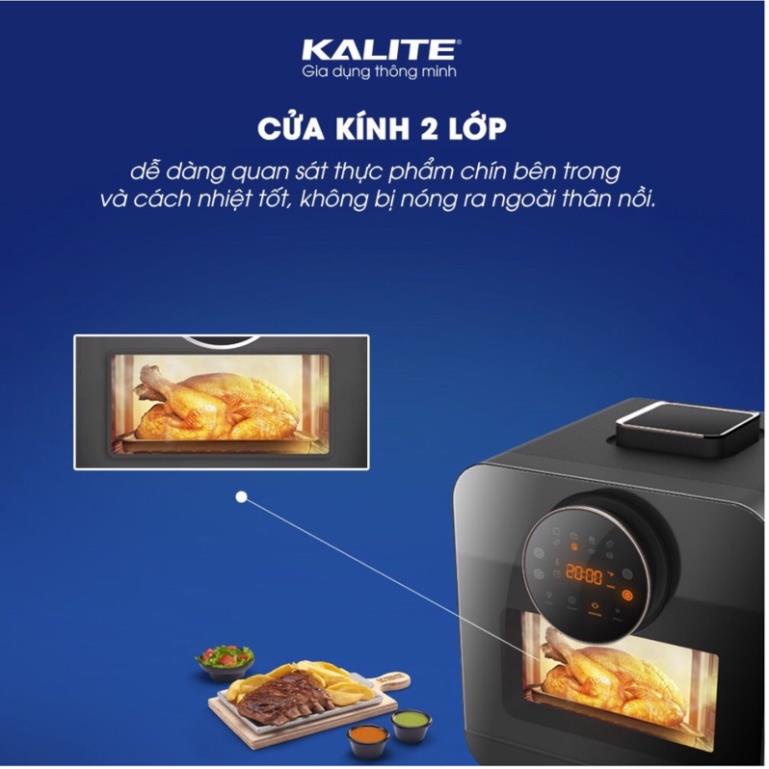 Nồi chiên hơi nước Kalite Steam Star, dung tích 15L, hấp chiên 2in1, bảng điều khiển điện tử, bảo hành chính hãng 24th