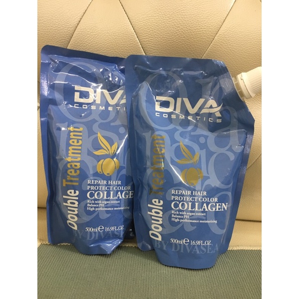 KEM HẤP Ủ TÓC PHỤC HỒI DIVA COLLAGEN 500ml