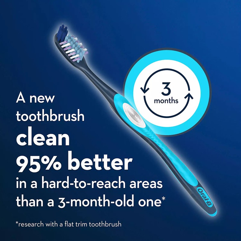 Bàn chải răng Oral-B Pro Advantage Deep Clean + Whitening, vỉ 8 cái