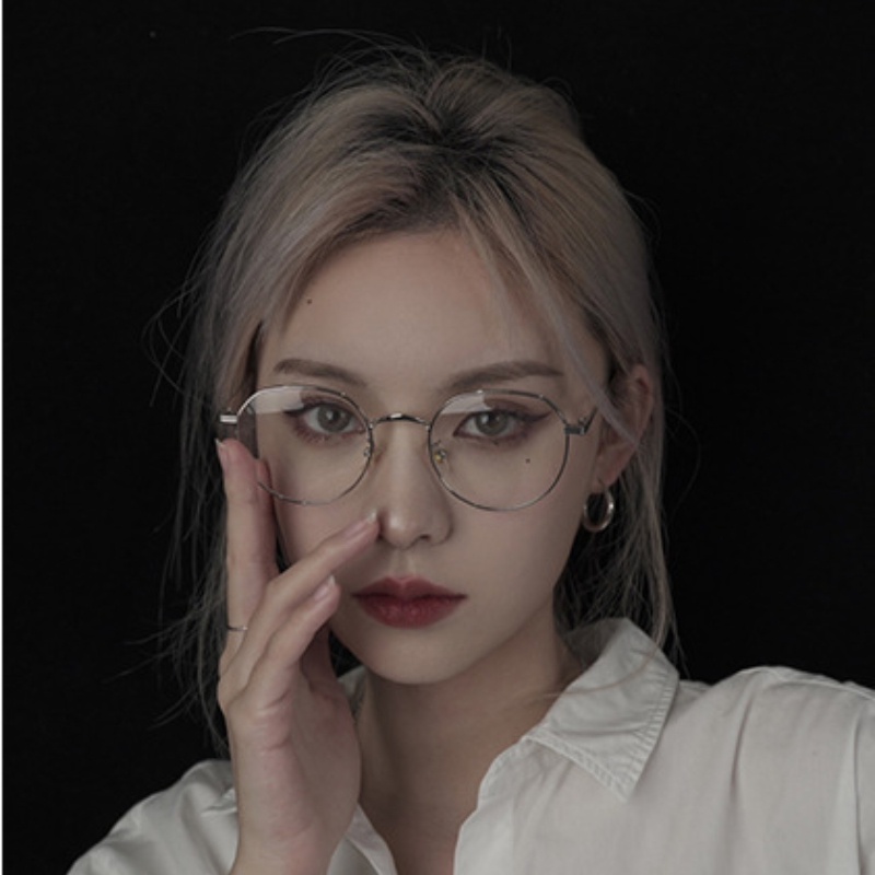 Mắt Kính Gọng Tròn Chống Ánh Sáng Xanh Thời Trang Cá Tính Cho Nam Nữ